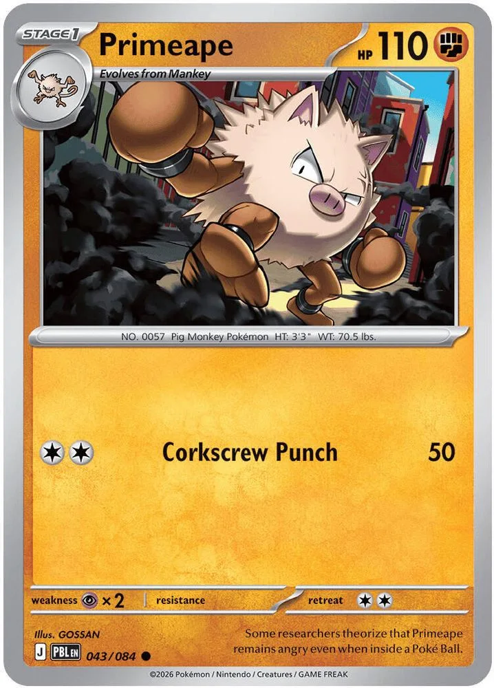 Primeape 043/084 — front