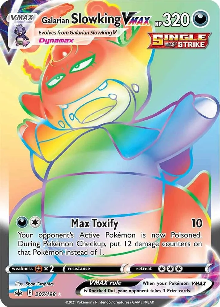 Galarian Slowking VMAX 207/198 (Secret) — front