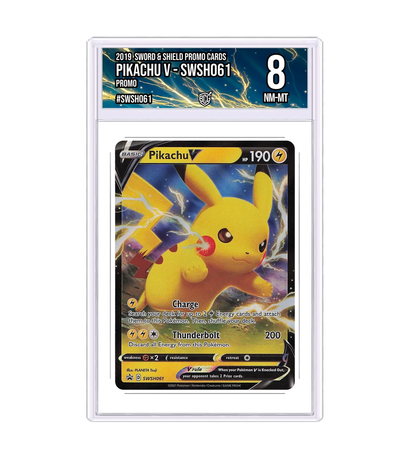 Pikachu V - SWSH061 SWSH061 · BCG 8 NM-MT — front