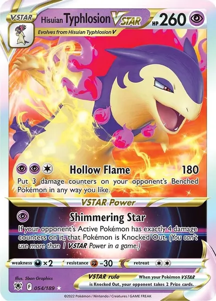 Hisuian Typhlosion VSTAR 054/189