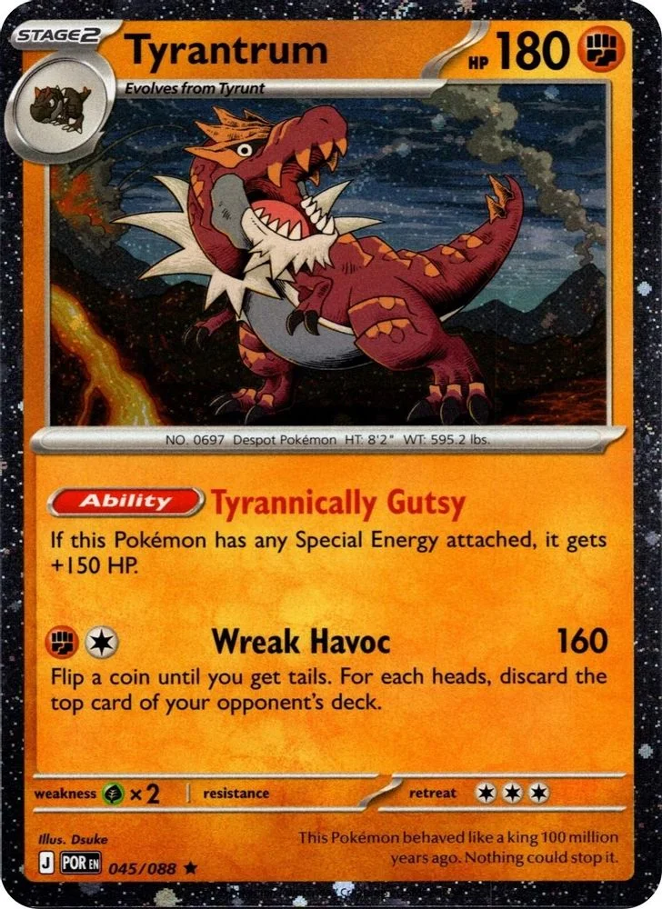 Tyrantrum 045/088 (Cosmos Holo) — front
