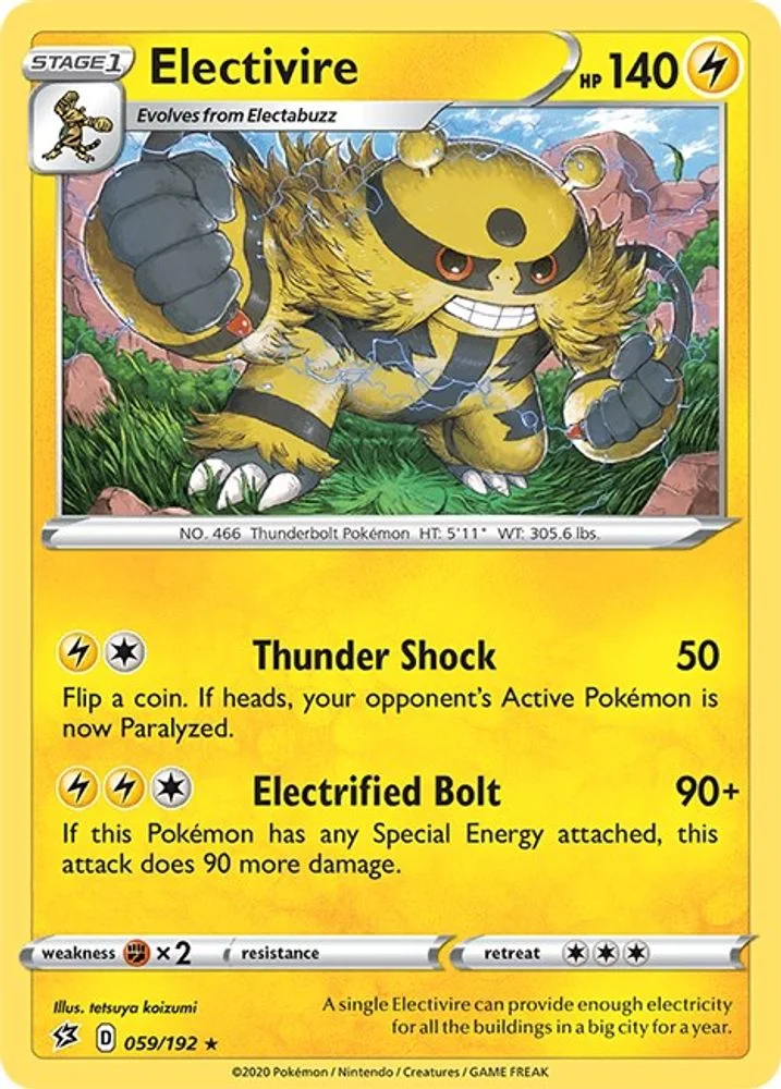Electivire 059/192 — front