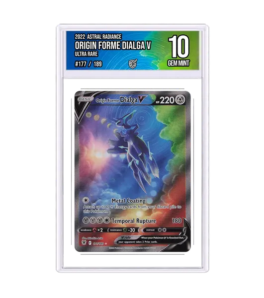 Origin Forme Dialga V 177/189 · BCG 10 Gem Mint