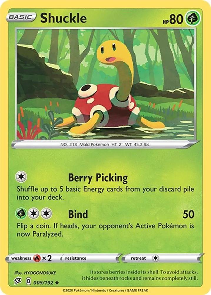 Shuckle 005/192 — front