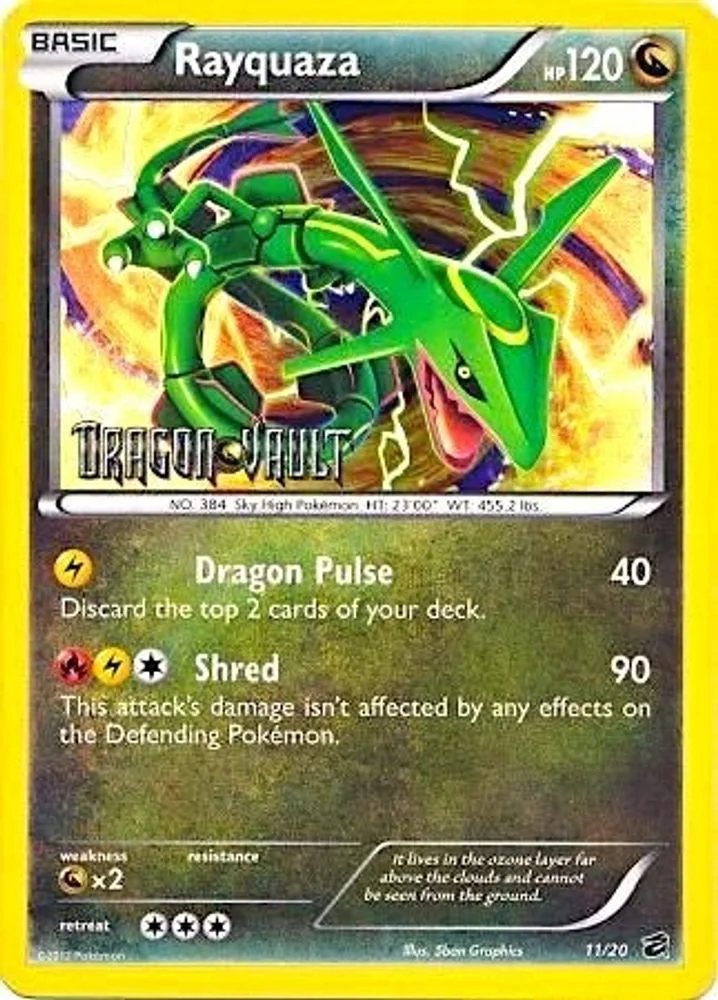 Rayquaza 011/020 (Dragon Vault) — front