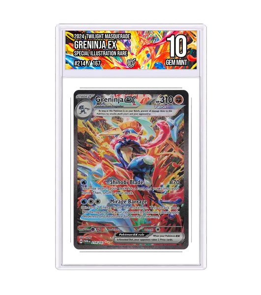 Greninja ex 214/167 · BCG 10 Gem Mint