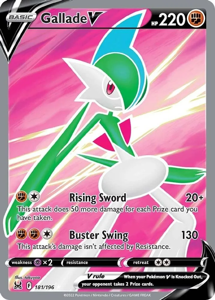 Gallade V 181/196 (Full Art) — front