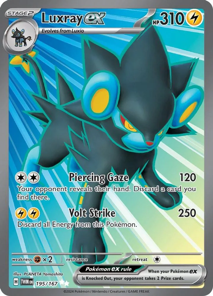 Luxray ex 195/167 — front