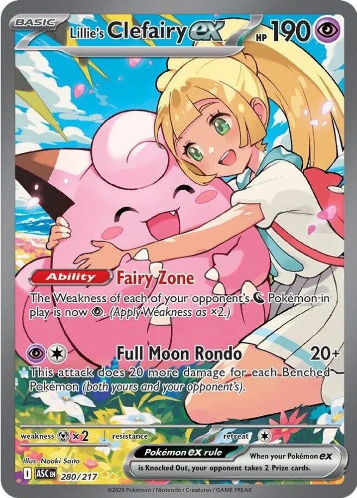 Lillie's Clefairy ex 280/217 — front