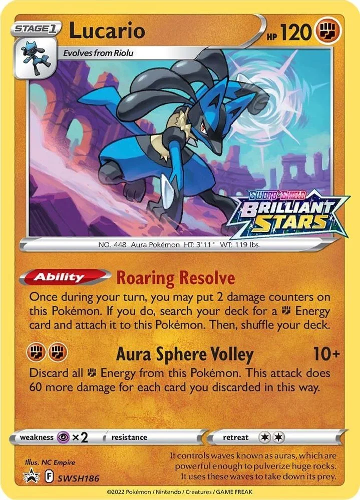 Lucario - SWSH186 — front
