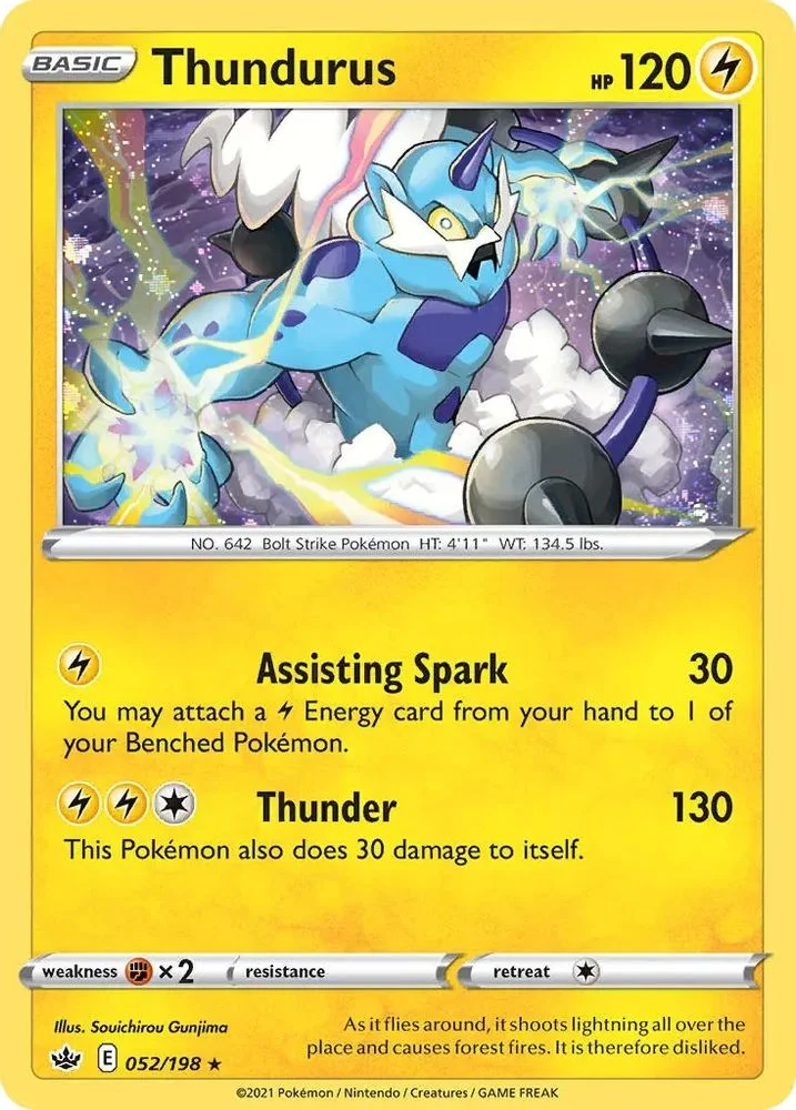 Thundurus 052/198 (Cosmos Holo) — front