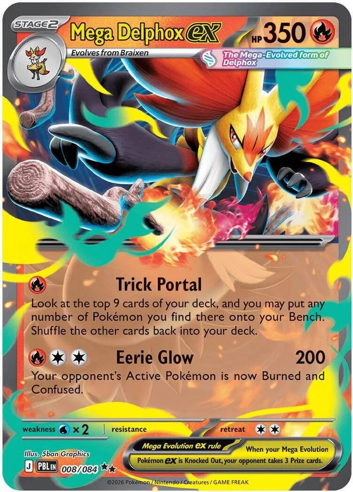 Mega Delphox ex 008/084 — front