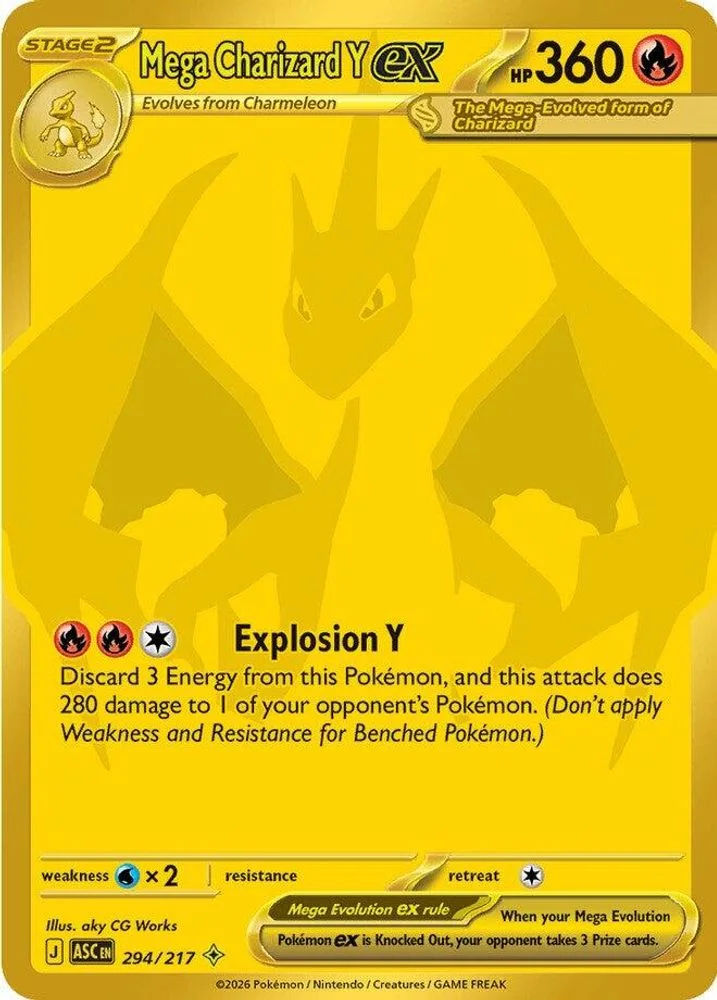 Mega Charizard Y ex 294/217 — front