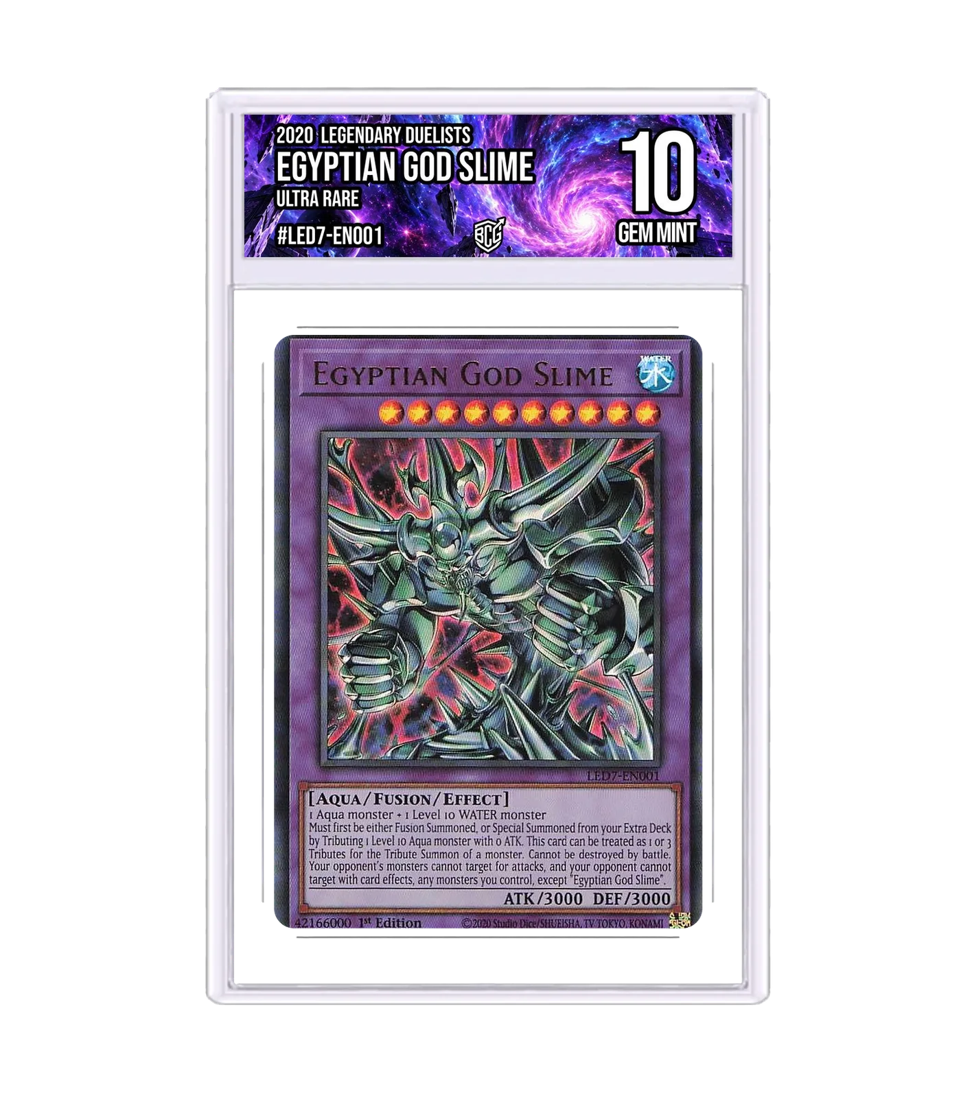 Egyptian God Slime LED7-EN001 · BCG 10 Gem Mint — front