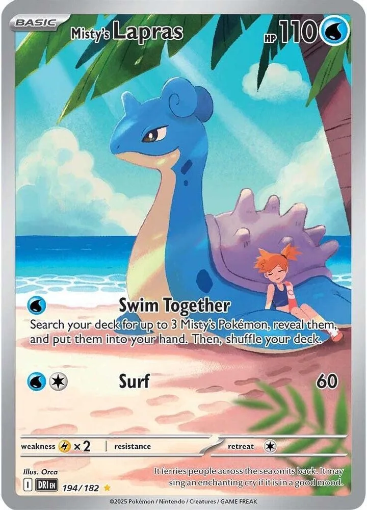 Misty's Lapras 194/182 — front