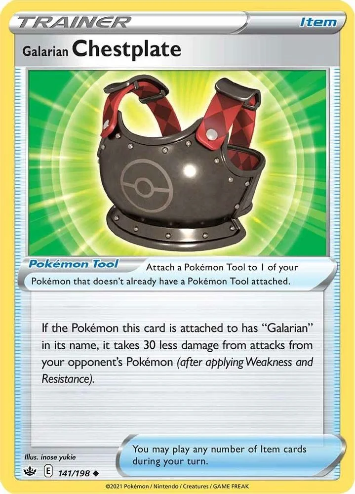Galarian Chestplate 141/198 — front