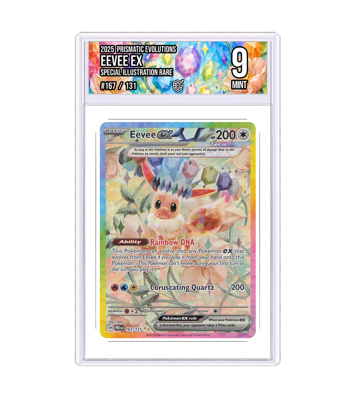 Eevee ex 167/131 · BCG 9 Mint — front