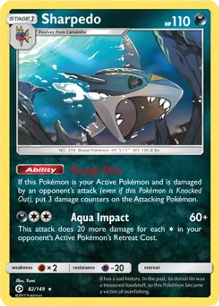 Sharpedo 082/149 (Cosmos Holo) — front