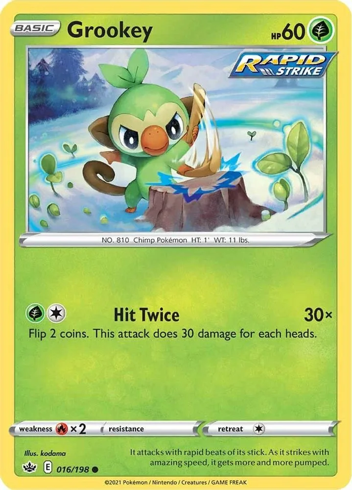 Grookey 016/198 — front