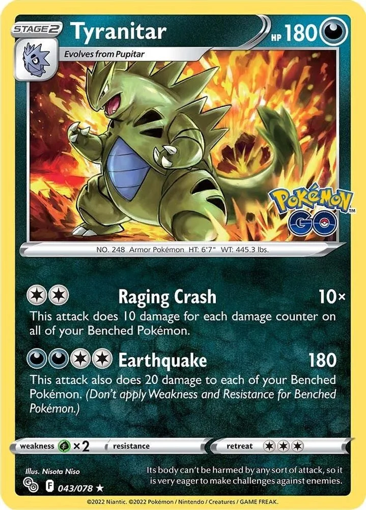 Tyranitar 043/078 — front