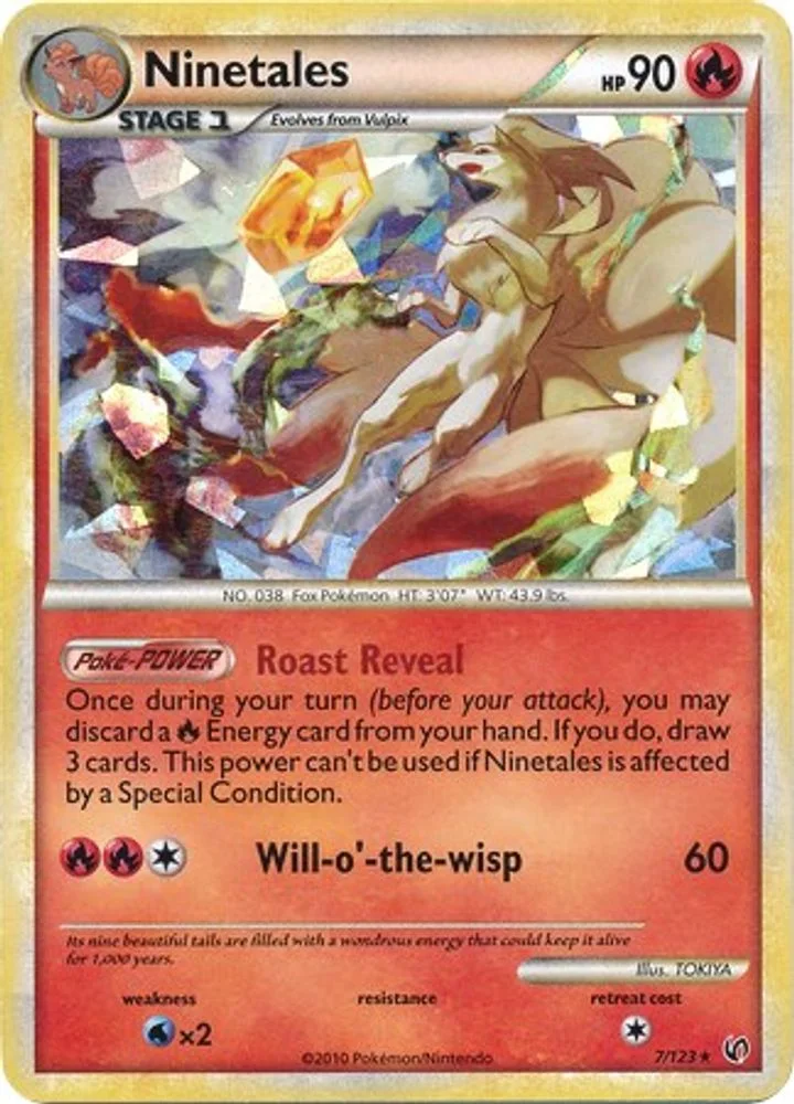 Ninetales 007/123 (Cracked Ice) — front