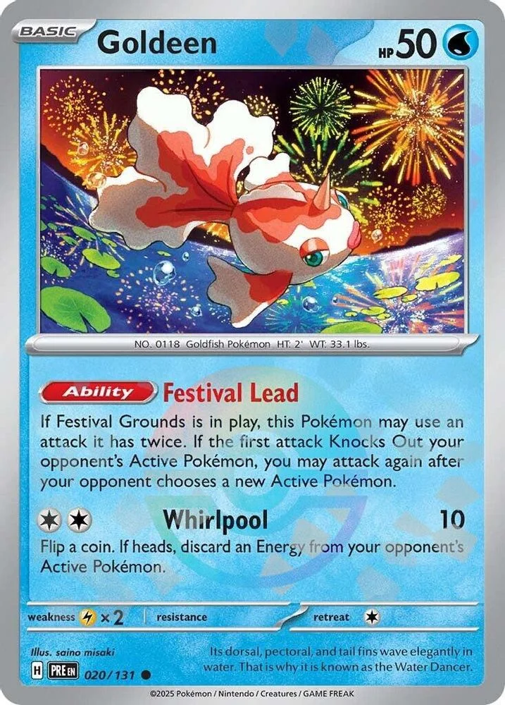 Goldeen 020/131 (Poke Ball Pattern) — front