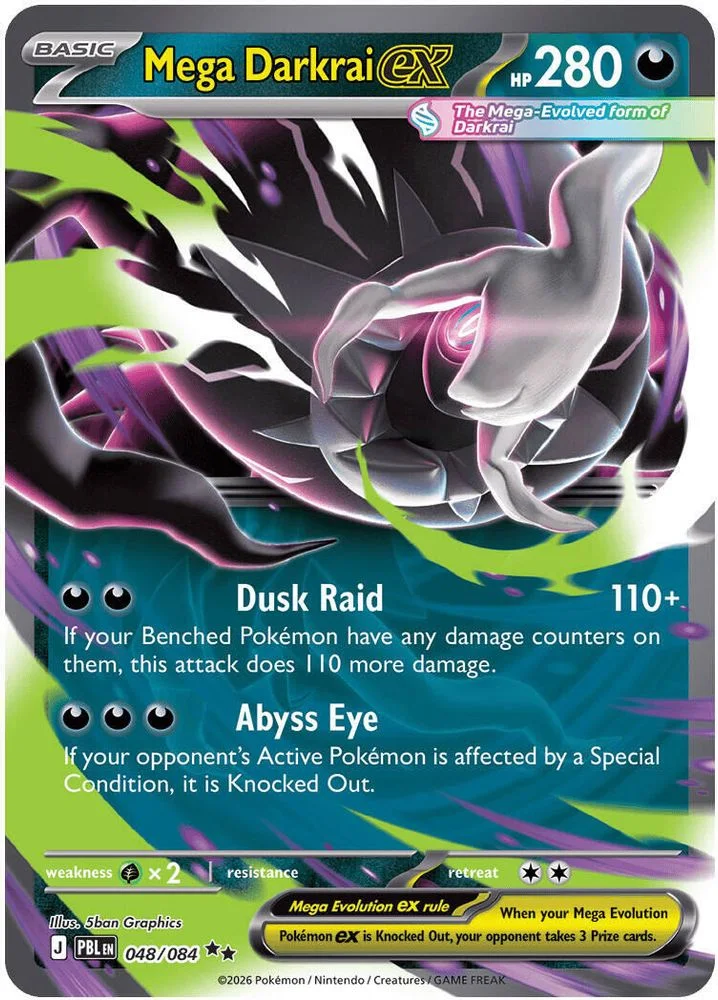 Mega Darkrai ex 048/084 — front