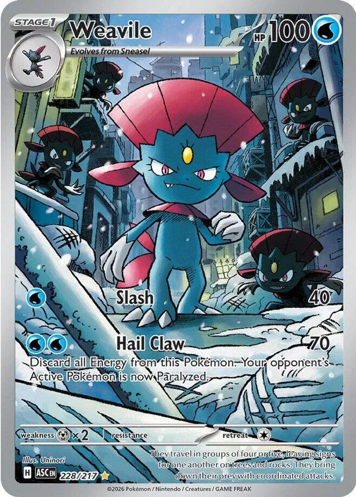 Weavile 228/217 — front