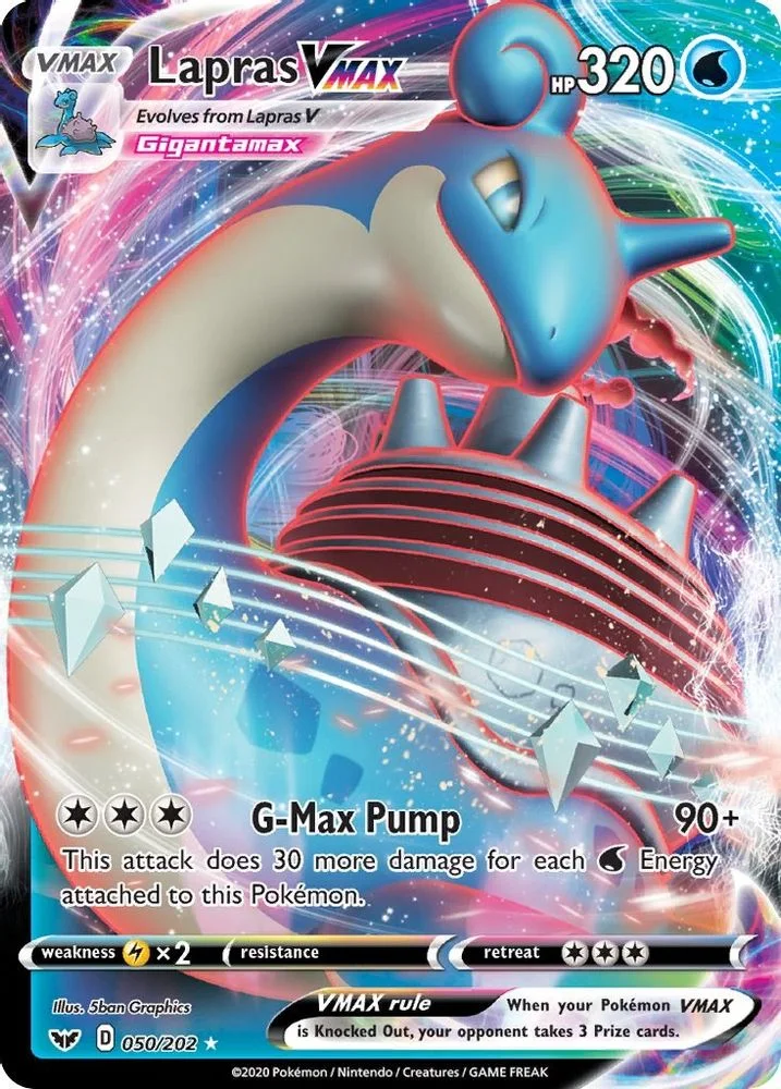 Lapras VMAX 050/202 — front