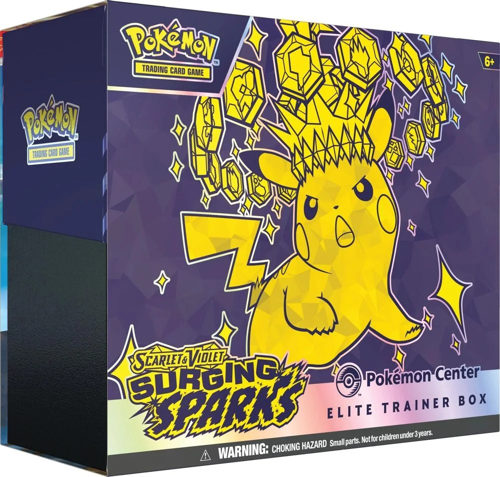 Surging Sparks Pokemon Center Elite Trainer Box (Exclusive) — front