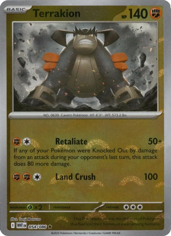 Terrakion 054/086 (Poke Ball Pattern) — front