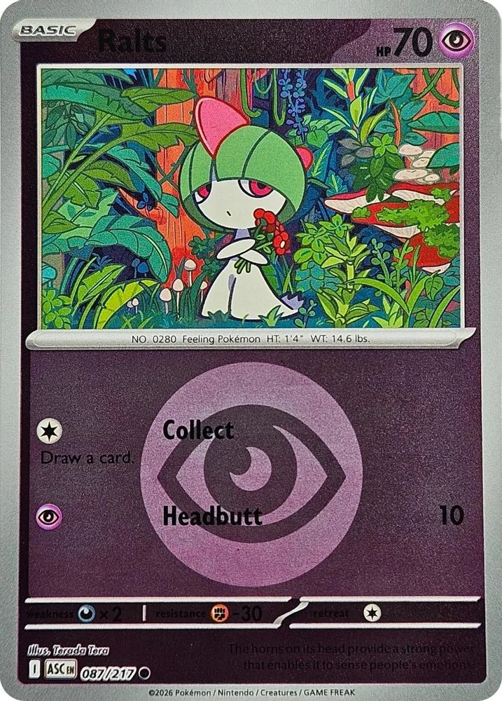 Ralts 087/217 (Energy Symbol Pattern) — front