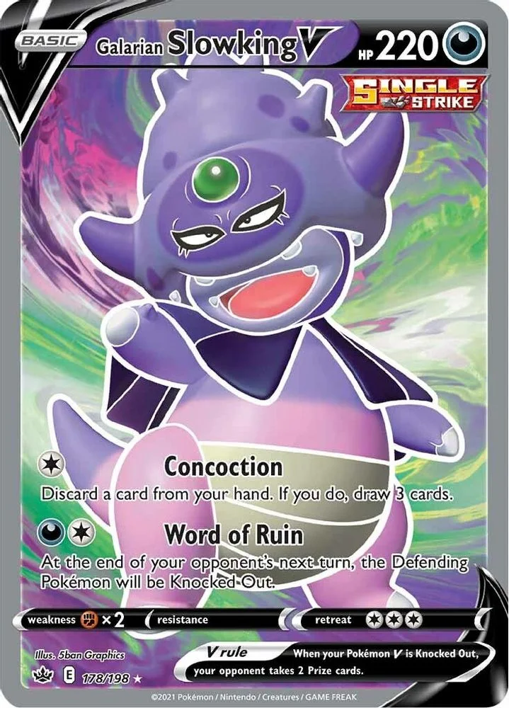 Galarian Slowking V 178/198 (Full Art) — front