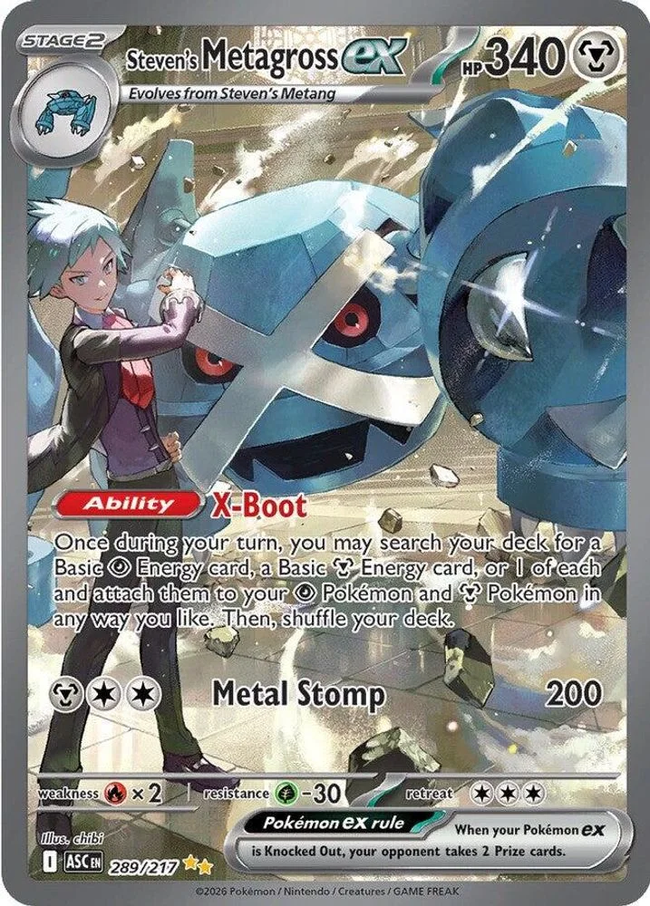 Steven's Metagross ex 289/217 — front