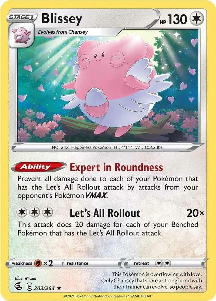 Blissey 203/264 — front
