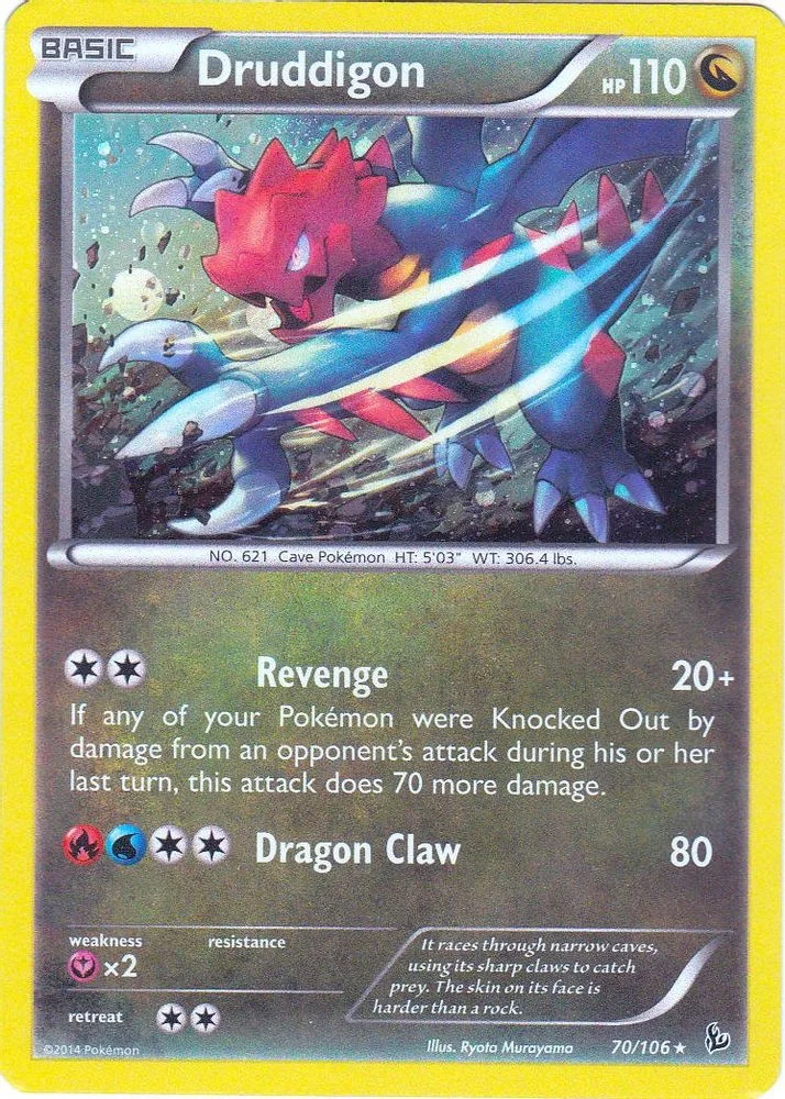Druddigon 070/106 (Cosmos Holo) — front