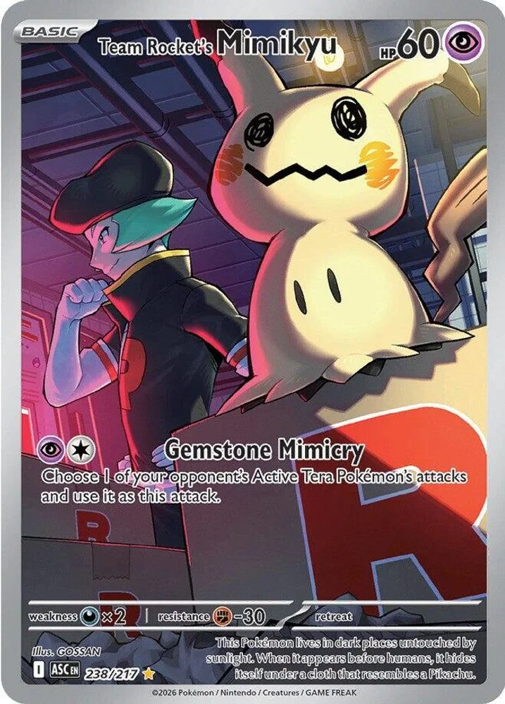 Team Rocket's Mimikyu 238/217 — front