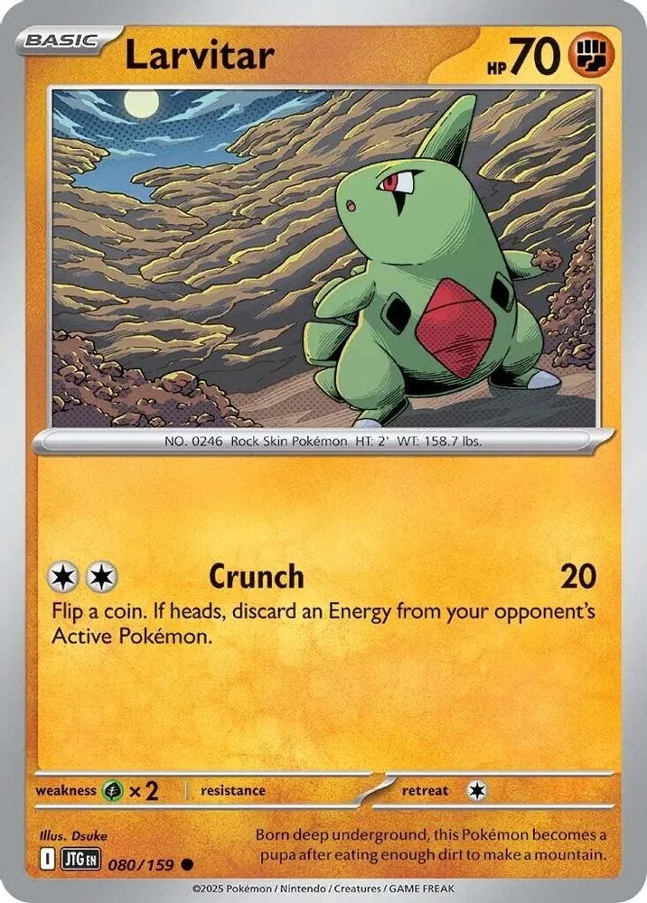 Larvitar 080/159 — front