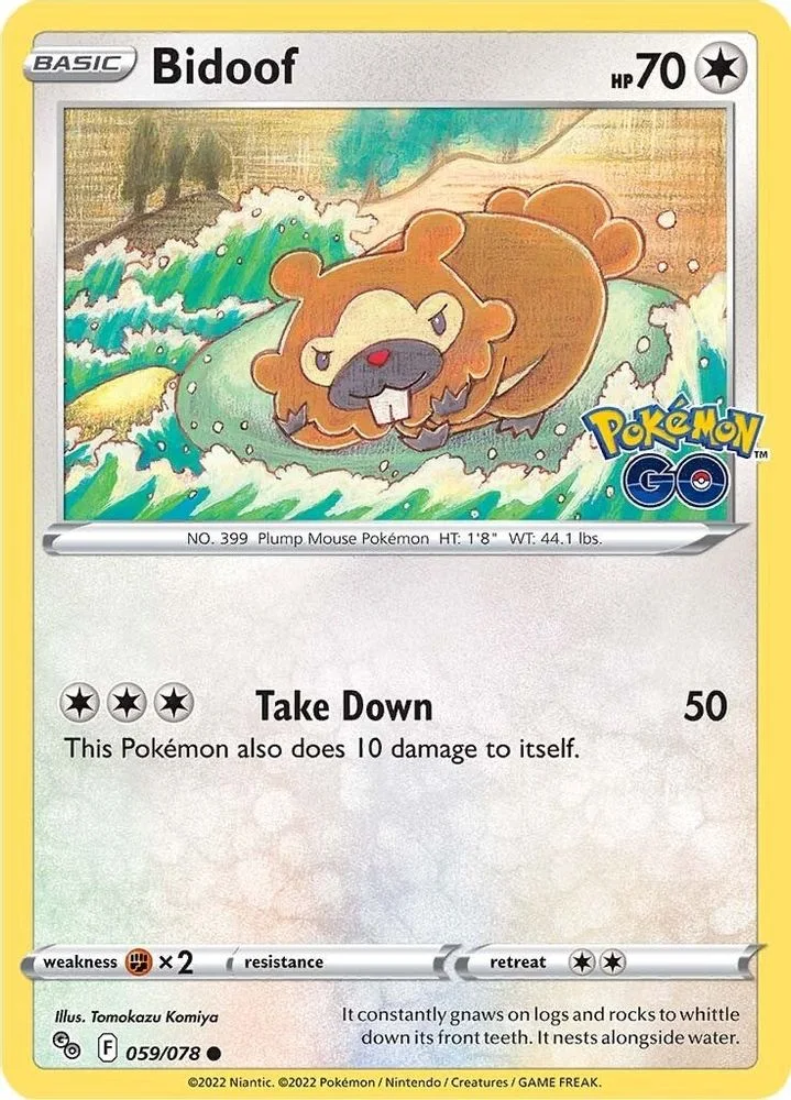 Bidoof 059/078 — front