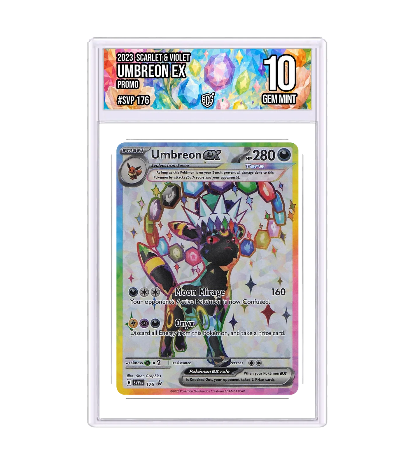 Umbreon ex SVP 176 · BCG 10 Gem Mint — front