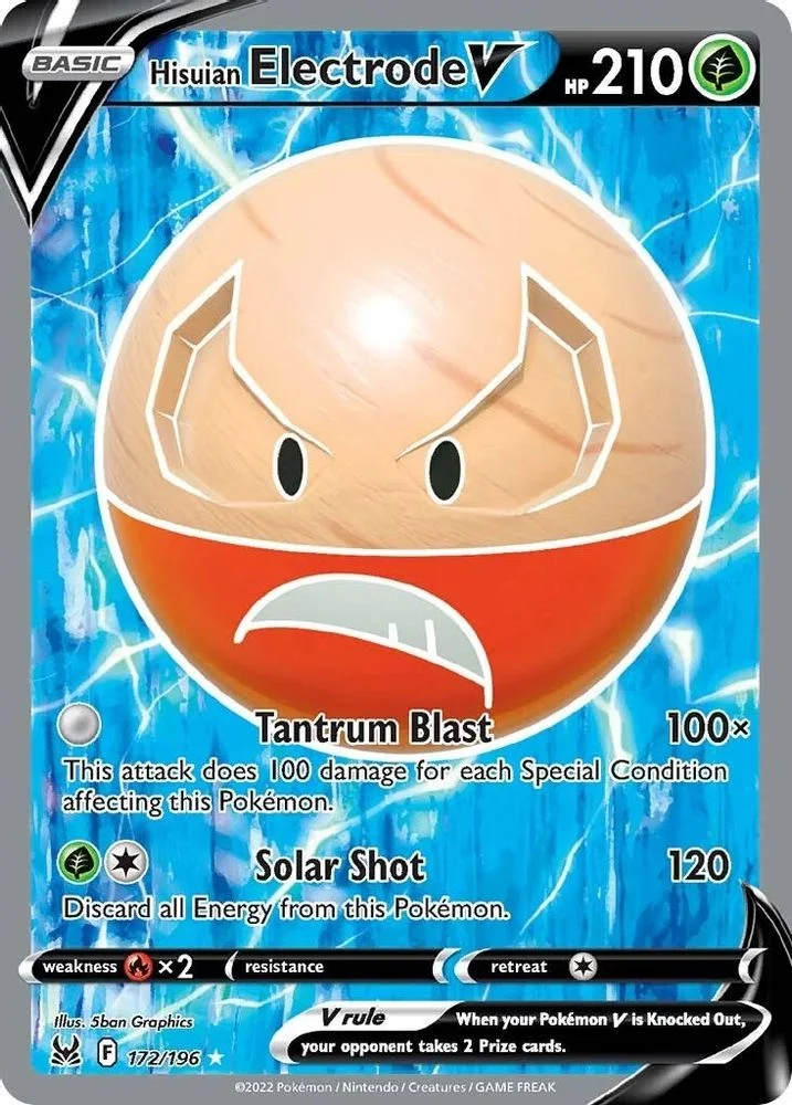 Hisuian Electrode V 172/196 — front
