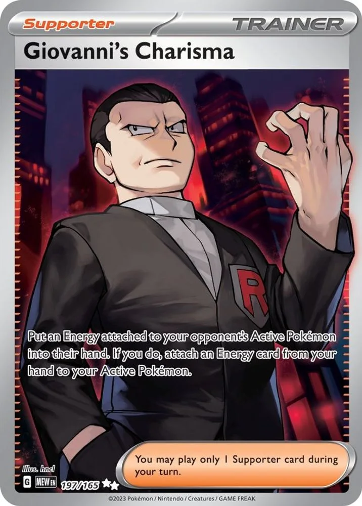 Giovanni's Charisma 197/165 — front
