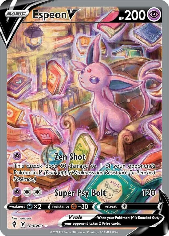 Espeon V 180/203 (Alternate Full Art) — front