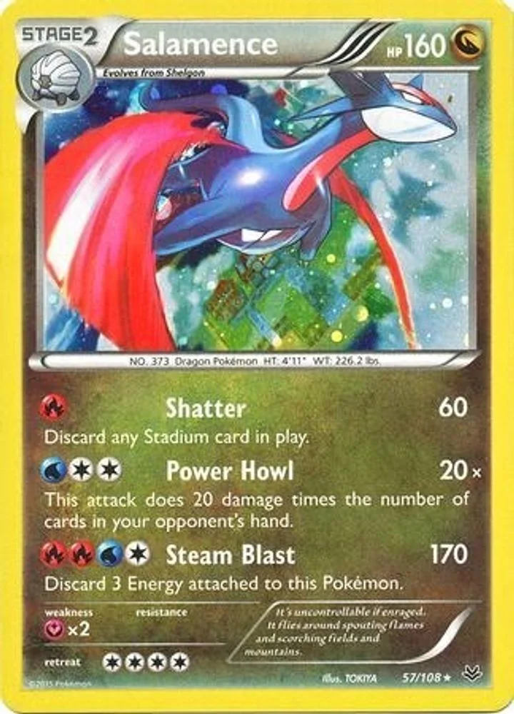 Salamence 057/108 (Cosmos Holo) — front