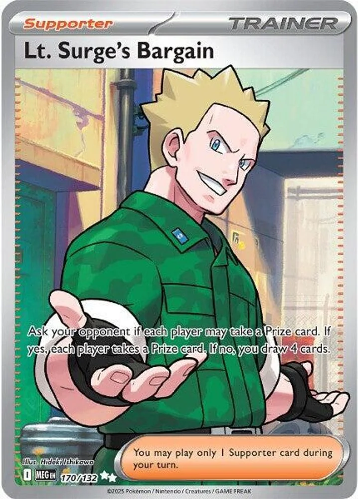 Lt. Surge's Bargain 170/132 — front