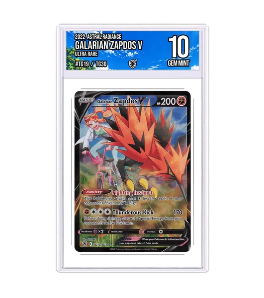 Galarian Zapdos V TG19/TG30 · BCG 10 Gem Mint