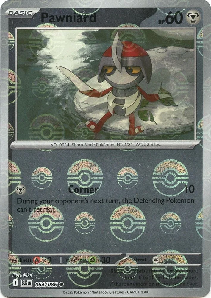Pawniard 064/086 (Poke Ball Pattern) — front