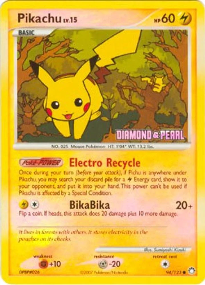 Pikachu 094/123 (Diamond & Pearl) — front