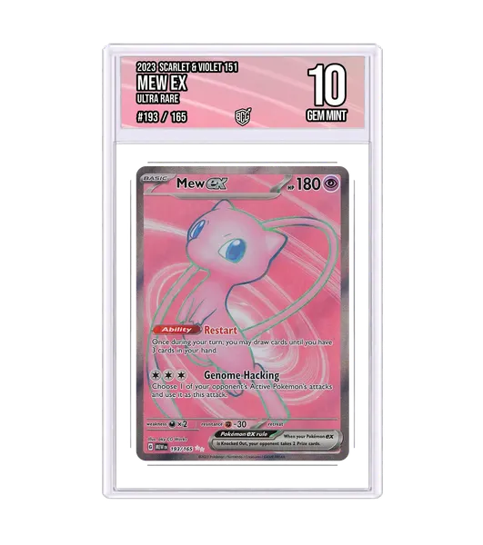 Mew ex 193/165 · BCG 10 Gem Mint