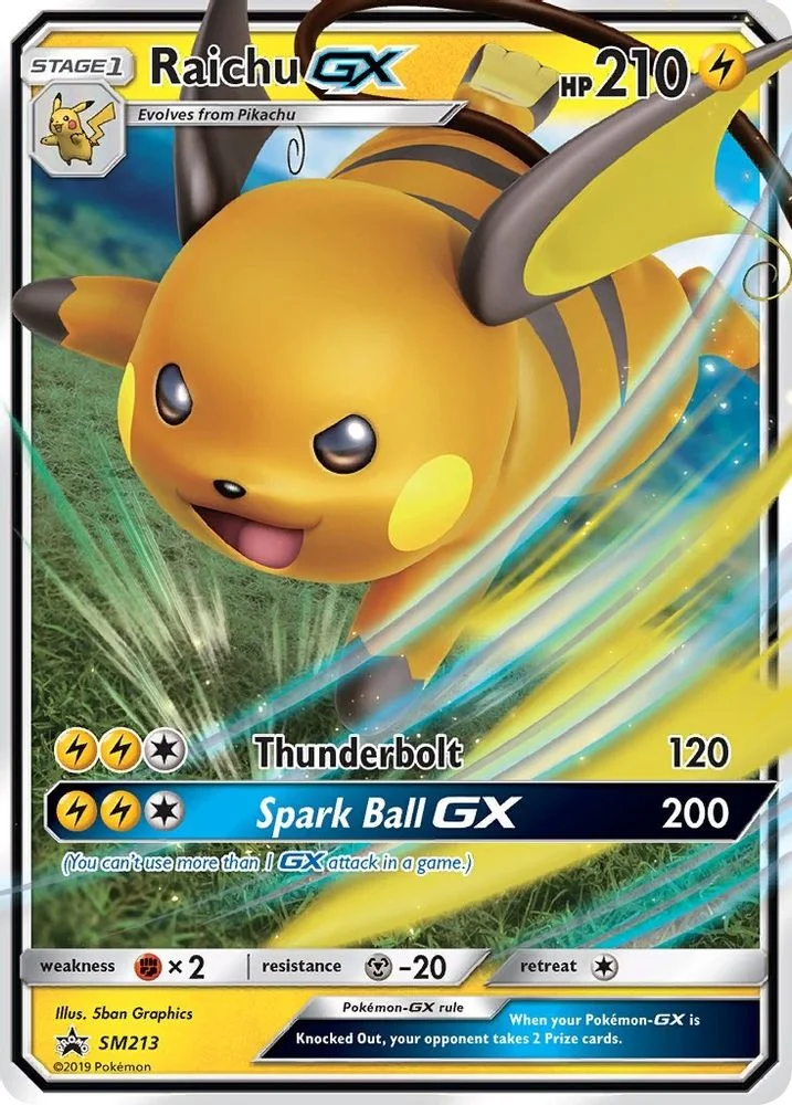 Raichu GX - SM213 — front